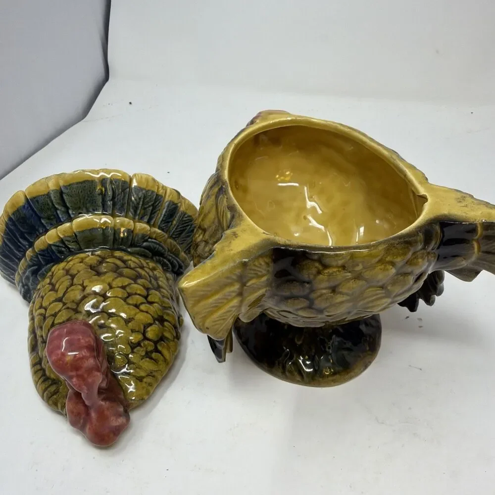 Napcoware Turkey Covered Dish Vintage Japan Thanksgiving